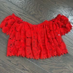 Tularosa Crochet Crop Top